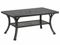 Tavolo da Giardino Rettangolare Metallo Nero - Moderno