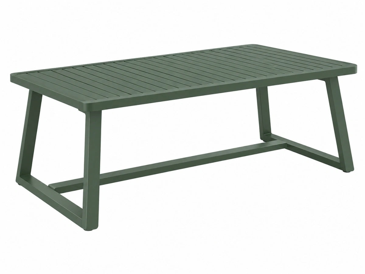 Tavolo da Giardino - Rettangolare - Metallo Verde - Moderno