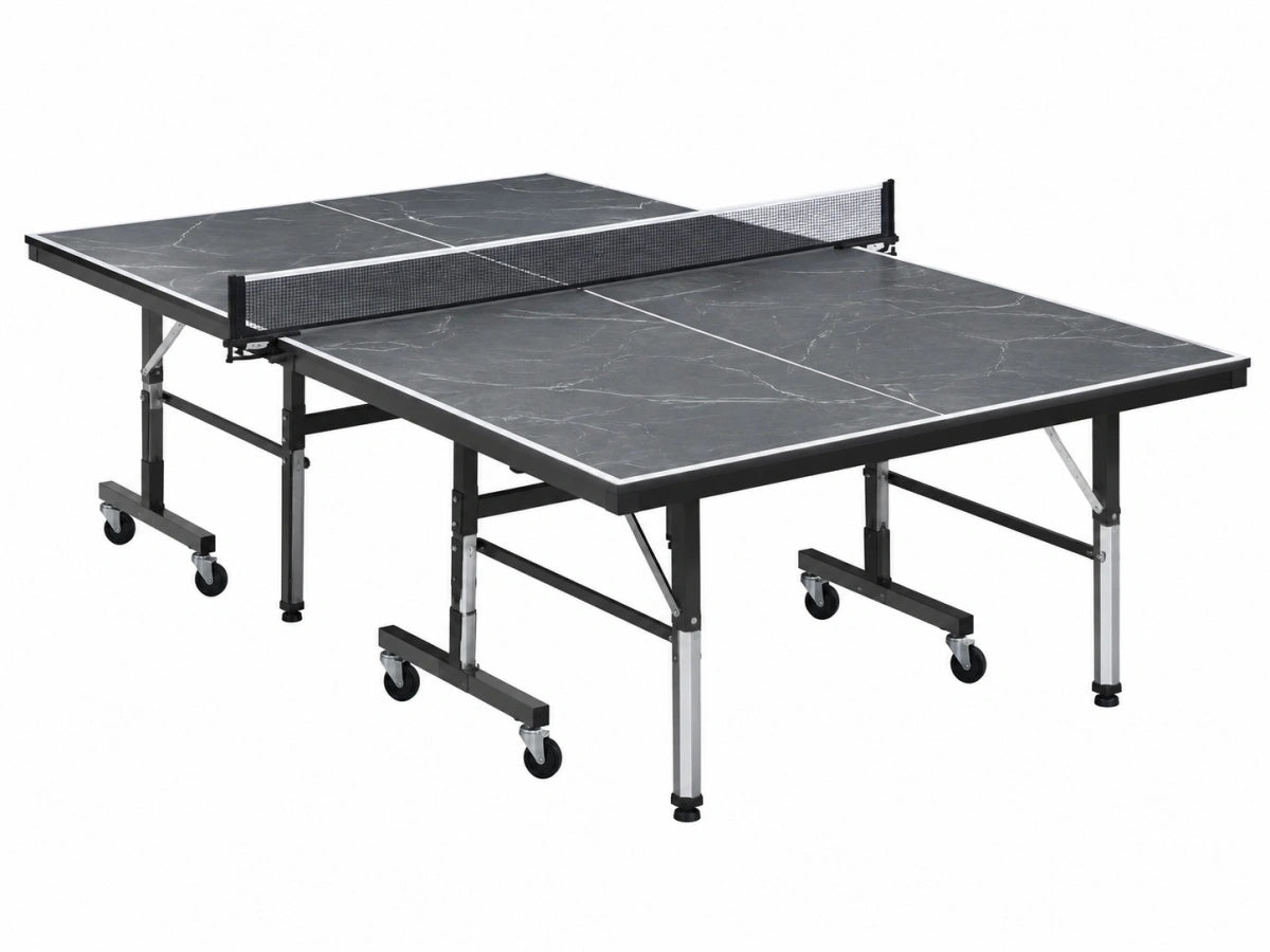 Tavolo da Ping Pong - 273cm Pieghevole Metallo/Nero