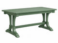Tavolo Rettangolare Legno Verde - Stile Classico