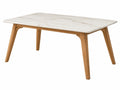 Tavolo rettangolare 120x80 cm - Legno/Marmo