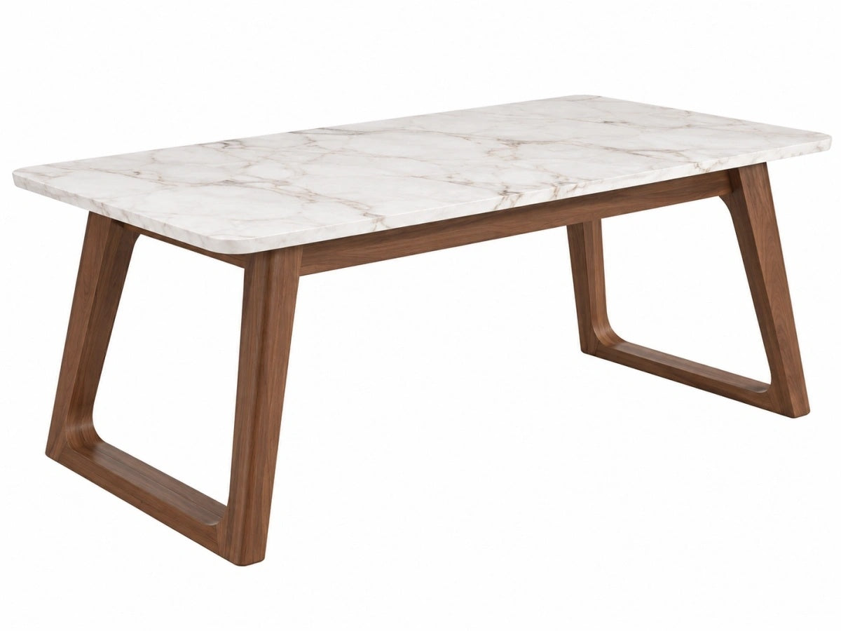 Tavolo Rettangolare 200cm-100cm Legno/Marmo Moderno