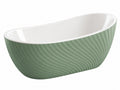 Vasca da Bagno Ovale - 120cm - Acrilico Verde/Bianco - Design Moderno