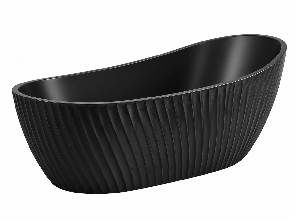 Vasca da Bagno Ovale - Nero - Design Moderno